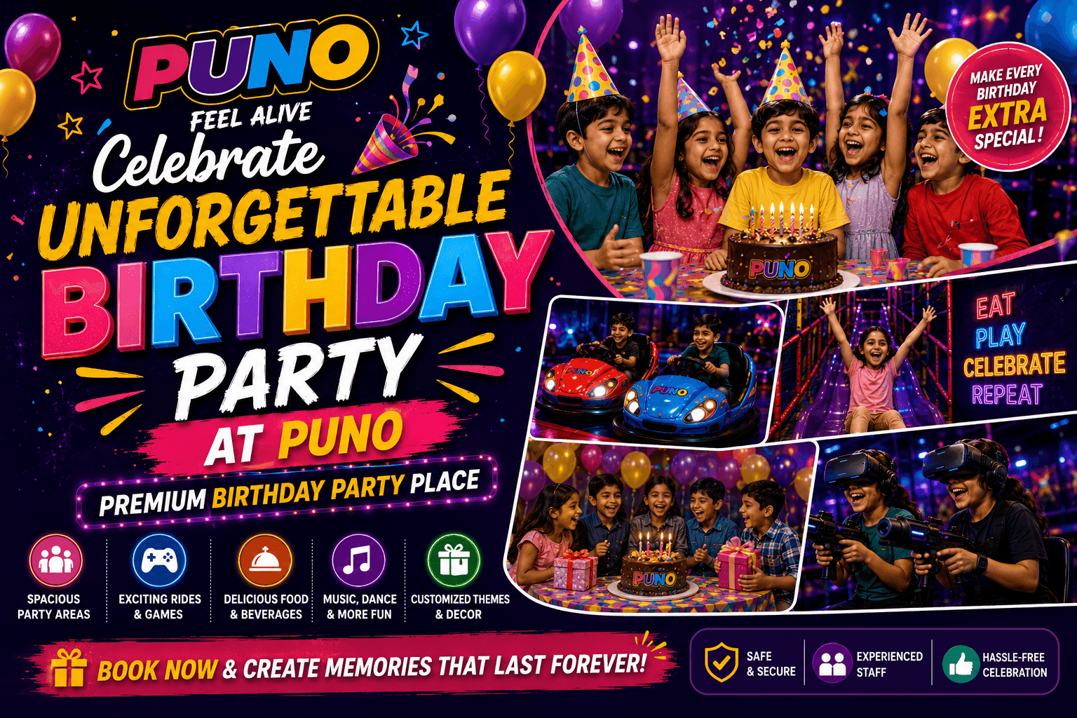 Celebrate Unforgettable Birthday Party at PUNO: Premium Birthday Party Place
