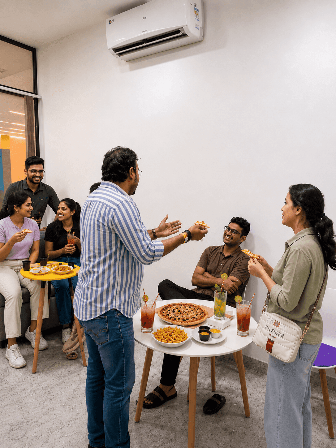 Celebrate with vibrant group vibes.