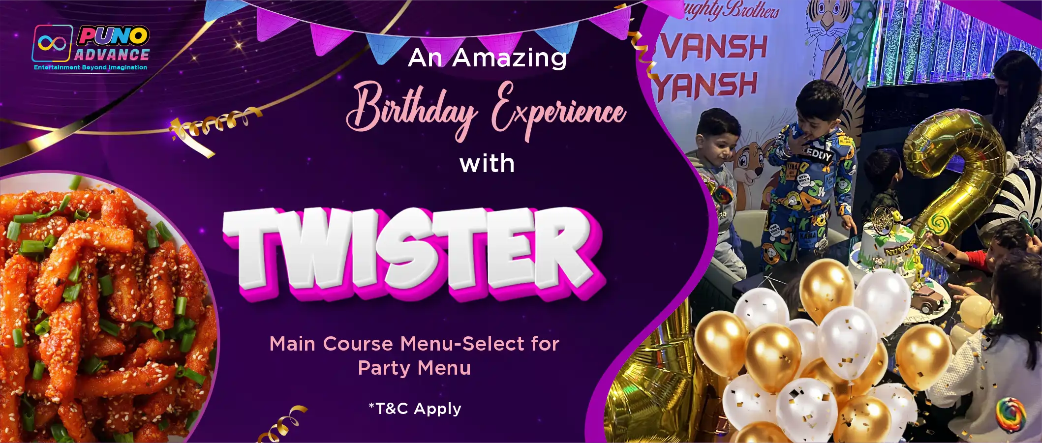 Twister Food Package Pune Birthday