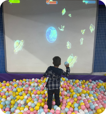 kids jumping trampoline park