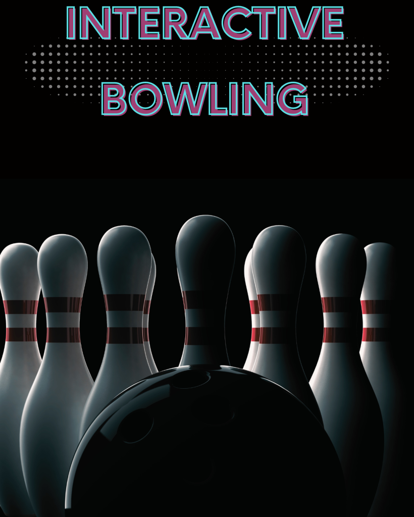 Black Bowling Night Poster